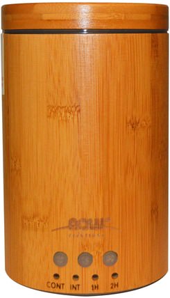 Solutions, Real Bamboo Ultrasonic Oil Diffuser, 1 Diffuser by Now Foods, 洗澡，美容，禮品套裝 HK 香港