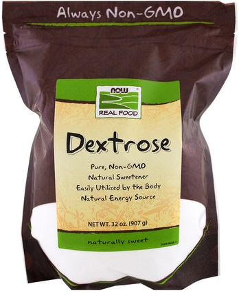 Real Food, Dextrose, 32 oz (907 g) by Now Foods, 食物，甜味劑，糖 HK 香港