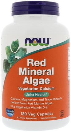 Red Mineral Algae, 180 Veg Capsules by Now Foods, 補充劑，紅色礦物海藻 HK 香港