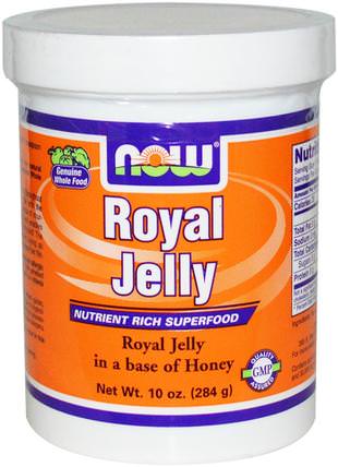 Royal Jelly, 10 oz (284 g) by Now Foods, 補充劑，蜂產品，蜂王漿 HK 香港