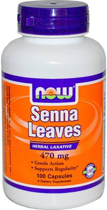 Senna Leaves, 470 mg, 100 Veg Capsules by Now Foods, 健康，便秘，草藥，番瀉葉 HK 香港