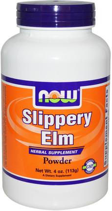 Slippery Elm, Powder, 4 oz (113 g) by Now Foods, 草藥，滑榆樹 HK 香港