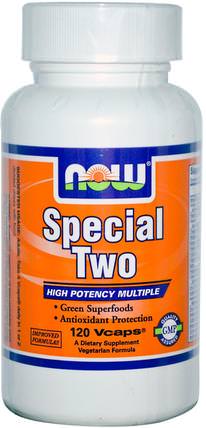 Special Two, Multi Vitamin, 120 Veg Capsules by Now Foods, 維生素，多種維生素 HK 香港