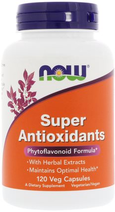 Super Antioxidants, 120 Veg Capsules by Now Foods, 補充劑，抗氧化劑 HK 香港