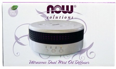 Solutions, Ultrasonic Dual Mist Oil Diffuser, 1 Diffuser by Now Foods, 沐浴，美容，禮品套裝，香薰精油，空氣擴散器 HK 香港