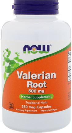Valerian Root, 500 mg, 250 Veg Capsules by Now Foods, 草藥，纈草 HK 香港