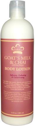 Body Lotion, Soothing & Hydrating, Goats Milk & Chai, 13 fl oz (384 ml) by Nubian Heritage, 洗澡，美容，潤膚露 HK 香港