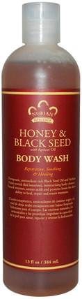 Body Wash, Honey & Black Seed, 13 fl oz (384 ml) by Nubian Heritage, 草藥，黑種子，沐浴露 HK 香港