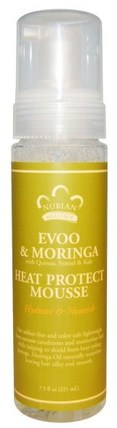 Heat Protect Mousse, Evoo & Moringa, 7.5 fl oz (221 ml) by Nubian Heritage, 洗澡，美容，髮型定型凝膠 HK 香港