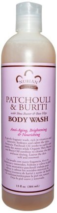 Body Wash, Patchouli & Buriti, 13 fl oz (384 ml) by Nubian Heritage, 洗澡，美容，沐浴露 HK 香港