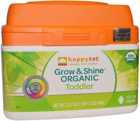 Happytot, Organic Milk Based Powder, Grow & Shine Toddler, 23.2 oz (658 g) by Nurture (Happy Baby), 兒童健康，嬰兒配方奶粉和奶粉，有機配方 HK 香港