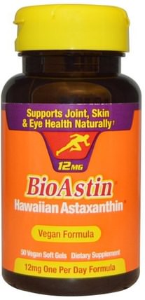 BioAstin, 12 mg, 50 Vegan Soft Gels by Nutrex Hawaii, bioastin HK 香港