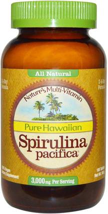 Pure Hawaiian Spirulina Pacifica, Natures Multi-Vitamin, 1.000 mg, 180 Tablets by Nutrex Hawaii, 維生素，多種維生素，螺旋藻 HK 香港