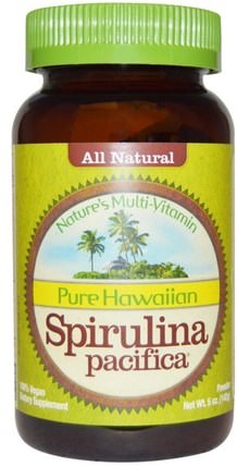 Pure Hawaiian Spirulina Pacifica, Natures Multi-Vitamin, Powder, 5 oz (142 g) by Nutrex Hawaii, 補充劑，螺旋藻 HK 香港