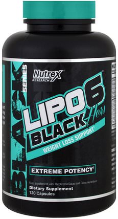 Lipo 6 Black, Hers, Weight Loss Support, 120 Capsules by Nutrex Research Labs, 減肥，飲食，運動 HK 香港