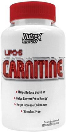 Lipo-6 Carnitine, 120 Liquid Capsules by Nutrex Research Labs, 減肥，飲食，運動 HK 香港