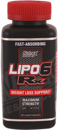 Lipo 6 Rx, 60 Liquid Capsules by Nutrex Research Labs, 運動，氨基酸 HK 香港