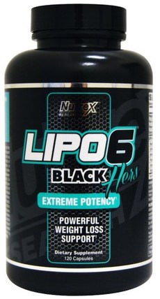 Lipo6 Black, Hers, Extreme Potency, 120 Capsules by Nutrex Research Labs, 減肥，飲食，女性運動產品 HK 香港