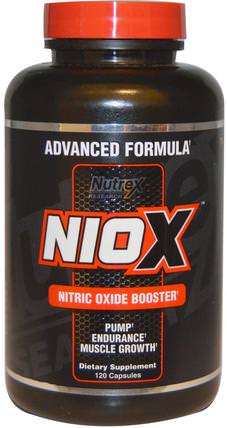 Niox, Nitric Oxide Booster, 120 Capsules by Nutrex Research Labs, 運動，一氧化氮，肌肉 HK 香港
