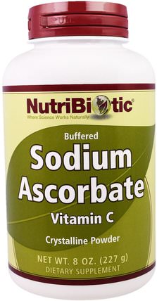 Buffered Sodium Ascorbate Vitamin C Crystaline Powder, 8 oz (227 g) by NutriBiotic, 健康 HK 香港