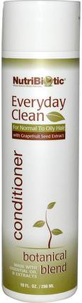 Everyday Clean, Conditioner, Botanical Blend, 10 fl oz (296 ml) by NutriBiotic, 洗澡，美容，護髮素，頭髮，頭皮，洗髮水，護髮素 HK 香港
