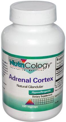 Adrenal Cortex, 100 Veggie Caps by Nutricology, 補充劑，腎上腺，牛產品 HK 香港