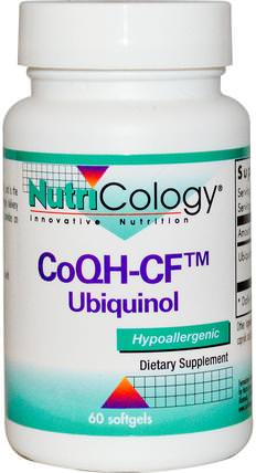 CoQH-CF Ubiquinol, 60 Softgels by Nutricology, 補充劑，抗氧化劑，泛醇qh HK 香港