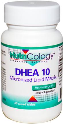 DHEA 10, Micronized Lipid Matrix, 60 Scored Tablets by Nutricology, 補品，dhea，健康 HK 香港
