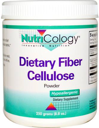 Dietary Fiber Cellulose Powder, 8.8 oz (250 g) by Nutricology, 補充劑，纖維 HK 香港