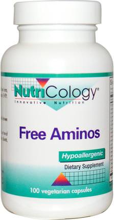 Free Aminos, 100 Veggie Caps by Nutricology, 補充劑，5-htp，氨基酸 HK 香港