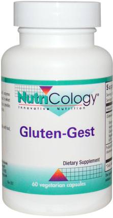 Gluten-Gest, 60 Veggie Caps by Nutricology, 補充劑，消化酶 HK 香港