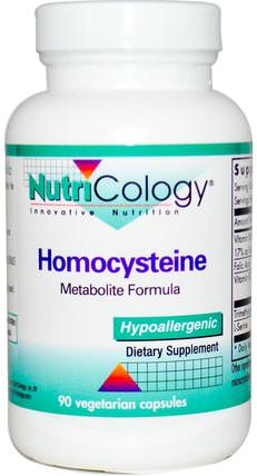 Homocysteine, 90 Veggie Caps by Nutricology, 補充劑，tmg（無水甜菜鹼） HK 香港