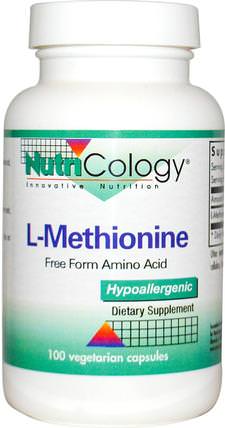 L-Methionine, 100 Veggie Caps by Nutricology, 補充劑，氨基酸，蛋氨酸 HK 香港