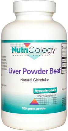 Liver Powder Beef, 200 g Powder by Nutricology, 補品，肝臟產品，乾燥肝臟 HK 香港