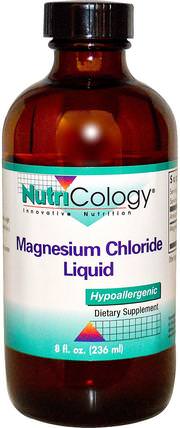 Magnesium Chloride Liquid, 8 fl oz (236 ml) by Nutricology, 補充劑，礦物質，鎂，液體氯化鎂 HK 香港