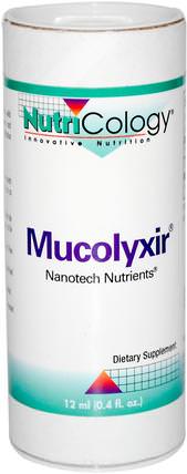 Mucolyxir, 12 ml (0.4 fl oz) by Nutricology, 健康，肺和支氣管，補充劑，rna，dna HK 香港