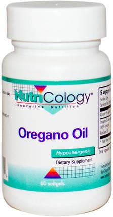 Oregano Oil, 60 Softgels by Nutricology, 補充劑，牛至油 HK 香港