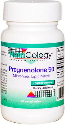 Pregnenolone 50, 60 Scored Tablets by Nutricology, 補充劑，孕烯醇酮50毫克 HK 香港