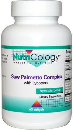 Saw Palmetto Complex, with Lycopene, 60 Softgels by Nutricology, 健康，男人 HK 香港