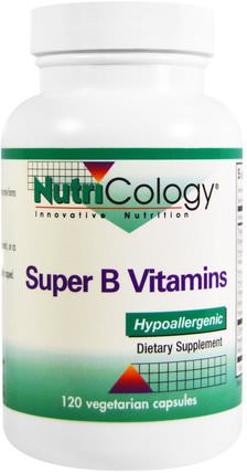 Super B Vitamins, 120 Veggie Caps by Nutricology, 維生素，維生素b HK 香港