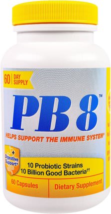 PB 8, Immune Support, 60 Capsules by Nutrition Now, 補充劑，益生菌 HK 香港