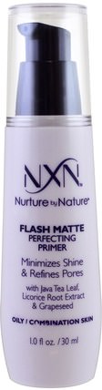 Nurture by Nature, Flash Matte Perfecting Primer, Oily / Combination Skin, 1 fl oz (30 ml) by NXN, 洗澡，美容，化妝 HK 香港