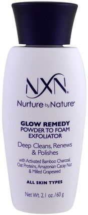 Nurture by Nature, Glow Remedy, Powder to Foam Exfoliator, All Skin Types, 2.1 oz (60 g) by NXN, 美容，面部護理，皮膚 HK 香港