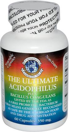 Flora Balance, ODonnell Formulas, The Ultimate Acidophilus, 350 mg, 60 Capsules by ODonnell Formulas, 補充劑，益生菌 HK 香港