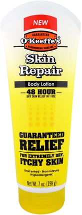 Skin Repair Body Lotion, Uncented, 7 oz (198 g) by OKeeffes, 洗澡，美容，潤膚露 HK 香港