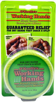 Working Hands, Hand Cream, 3.4 oz (96 g) by OKeeffes, 洗澡，美容，護手霜 HK 香港