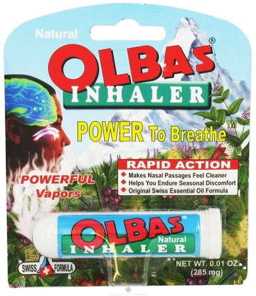 Inhaler, 0.01 oz (285 mg) by Olbas Therapeutic, 沐浴，美容，香薰精油，健康，肺和支氣管 HK 香港