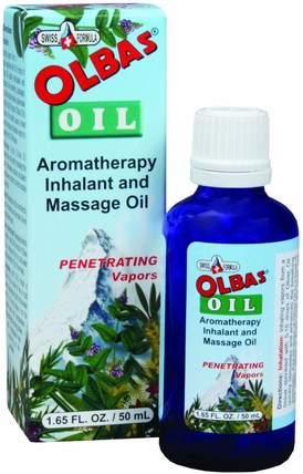 Aromatherapy Inhalant and Massage Oil, 1.65 fl oz (50 ml) by Olbas Therapeutic, 健康，皮膚，按摩油 HK 香港