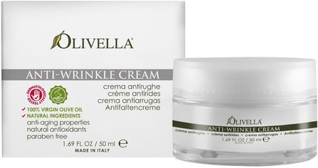 Anti-Wrinkle Cream, 1.69 fl oz (50 ml) by Olivella, 美容，面部護理，面霜乳液，精華素，抗皺霜，皮膚類型抗衰老皮膚 HK 香港