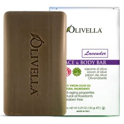 Face & Body Bar, Lavender, 5.29 oz (150 g) by Olivella, 洗澡，美容，肥皂 HK 香港